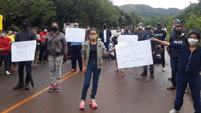 Manifestantes voltam a interditar vias em Brumadinho contra a Vale