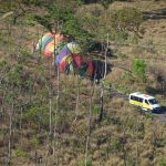 Balão faz pouso em estrada entre Palhano e Suzana
