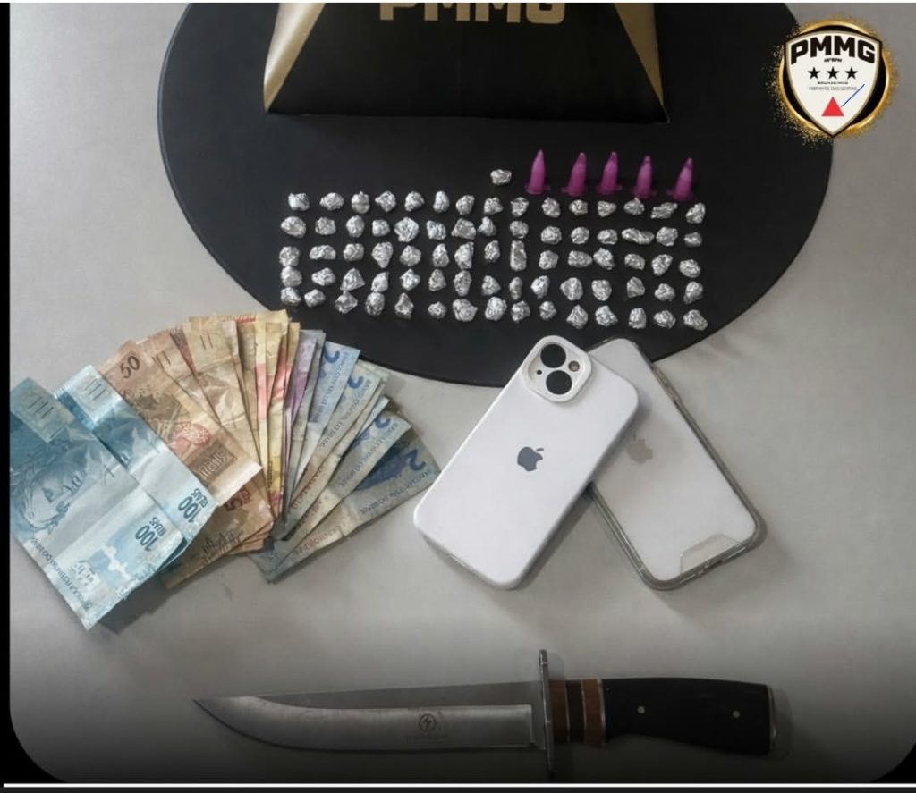 Três homens são presos suspeitos de tráfico de drogas em Brumadinho