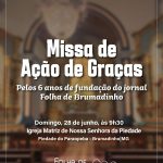 Jornal Folha de Brumadinho celebra 6 anos de fundação